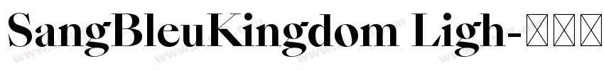 SangBleuKingdom Ligh字体转换